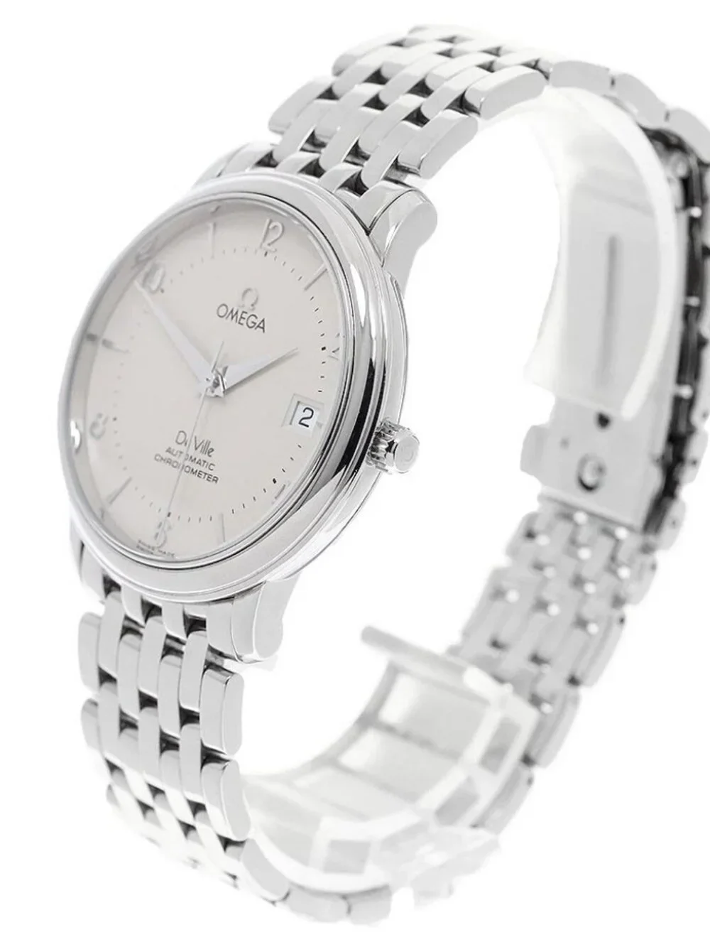 OMEGA De Ville Prestige 4512.30 Date Beige Dial Automatic Men's Watch_971079
